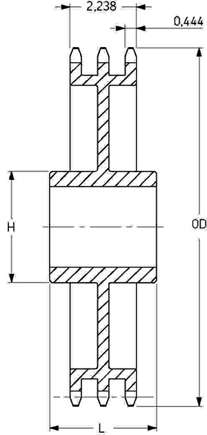 Звездочка PHS 60-3C60